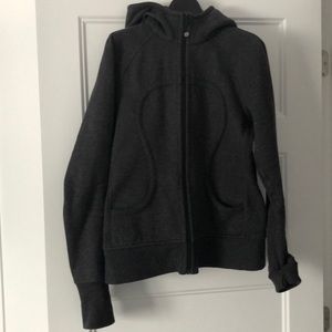 Scuba hoodie heavy cotton fleece size 9 heather gr